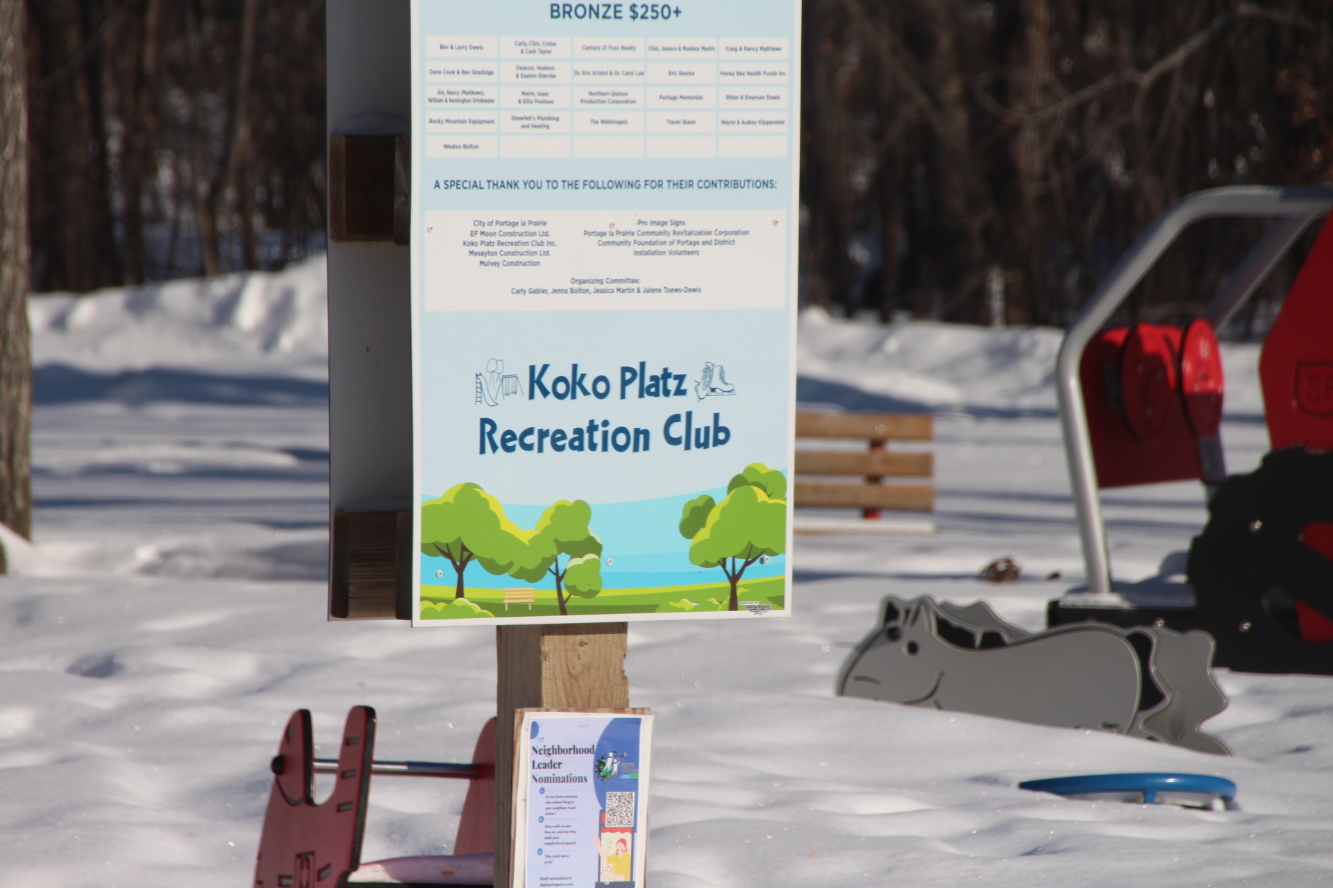 Portage Mutual contributes toward naming rights of Koko Platz Rec Club